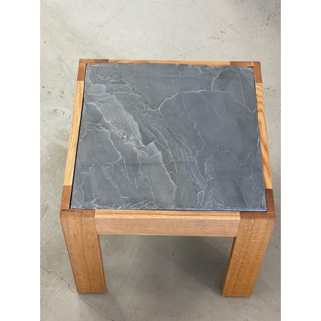 Slate Top Oak Tables For Sale - Image 10 of 12