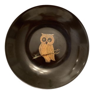Vintage Couroc Owl Bowl For Sale