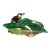 A George Jones Majolica Kingfisher on Lily Pad Luncheon Tray, English, Ca. 1875 For Sale