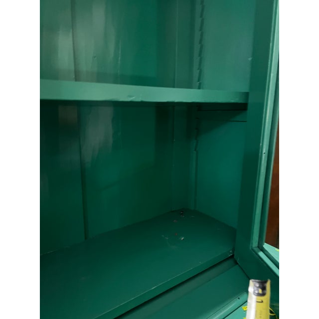 Extra Large Kelly Green Cabinet For Sale - Image 10 of 11