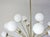 Fabio Ltd 21st Century Nova Polished Brass Glossy White Murano Sputnik Chandelier by Fabio LTD For Sale - Image 4 of 6