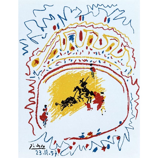 Pablo Picasso, The Little Bullfight, 1958, Original Signed Lithograph For Sale