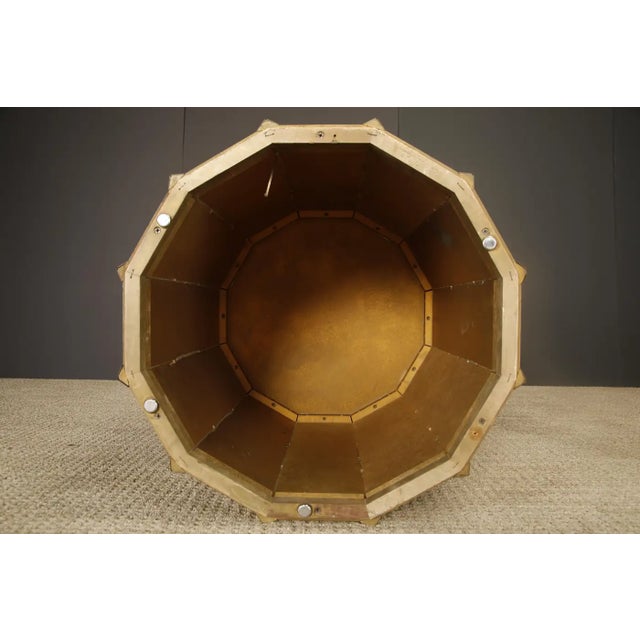 1970s Mastercraft Sculptural Brass Dining / Game / Center Table Base For Sale - Image 15 of 16