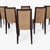 Six Dining Chairs – Elegant Wooden Dining Chairs, Modern, Contemporary, Faux Suede, Comfortable Seating For Sale - Image 11 of 18