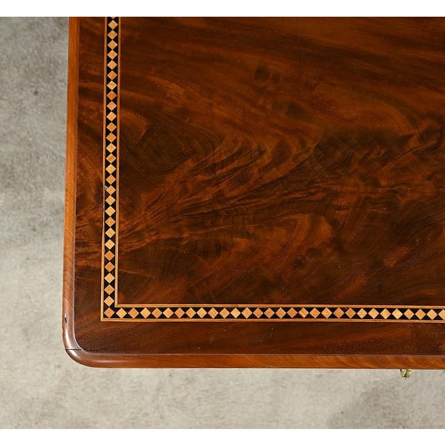 Brown Burl Mahogany Dressing Table For Sale - Image 8 of 18