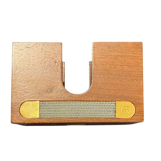 Gucci Gucci Coasters With Holder Italy 1970's For Sale - Image 4 of 12