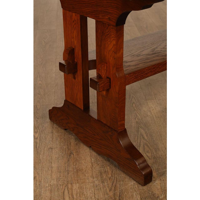 Gustav Stickley Antique Mission Oak Library Table For Sale - Image 9 of 15