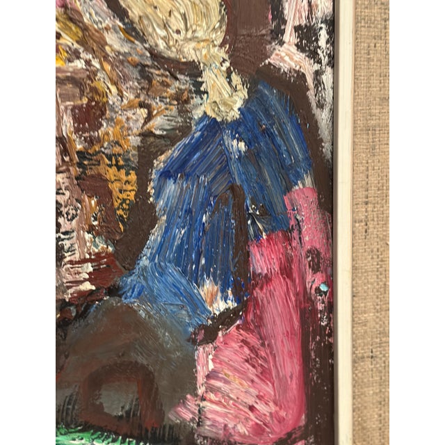 Gösta Falck, Girls in Interior, 1960s, Oil on Canvas, Framed For Sale - Image 4 of 18