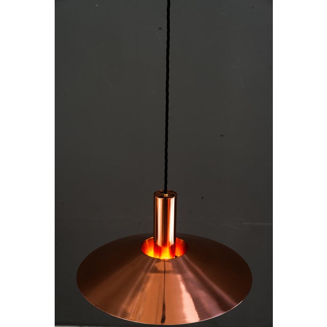 Copper Chandelier, Denmark, 1950s For Sale - Image 13 of 18