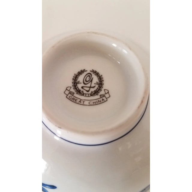 Vintage Great China Zhongdu Jingdez Porcelain Rice Bowls- Set of 4 For Sale In Phoenix - Image 6 of 7