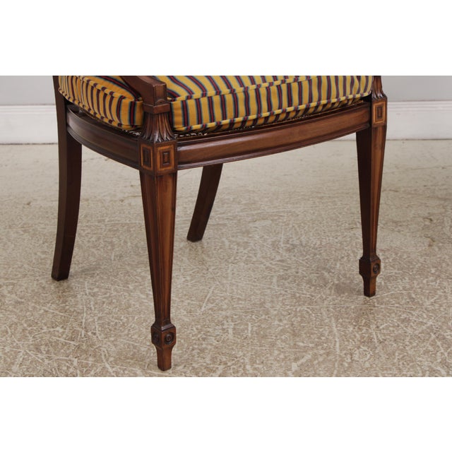 Pair of Vintage Adams Style Painted Arm Chairs For Sale - Image 13 of 18