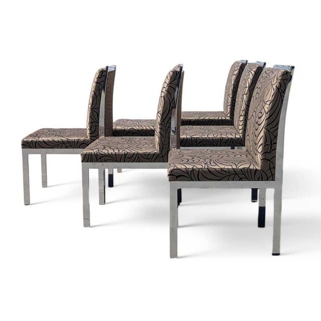Silver Vintage Dia Chrome Dining Chairs, Set of Six, Mid-Century For Sale - Image 8 of 18