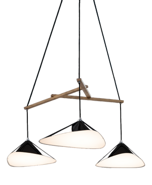 Emily Group of Three in High Gloss Paint Pendant Light from Moss Objects