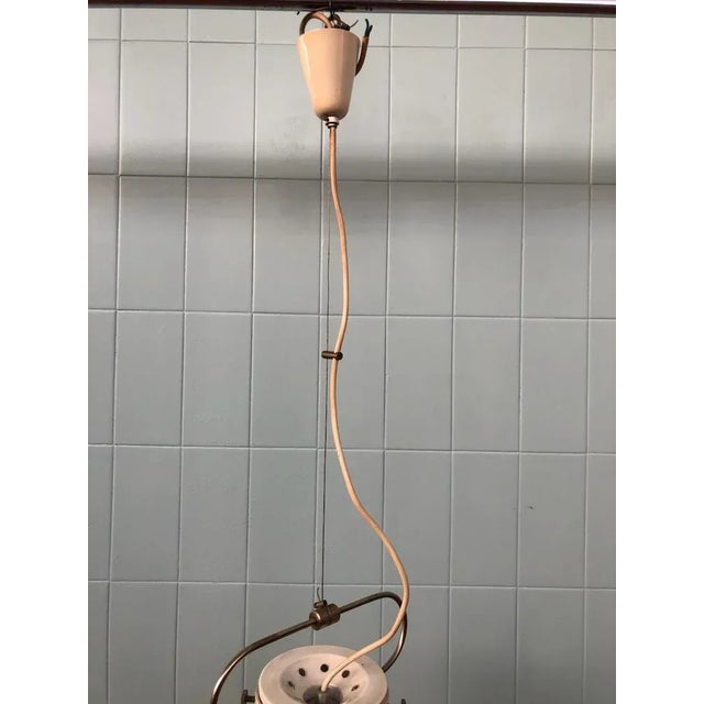 Italian Hanging Lamp with Murano Sphere Lampshade, 1960s For Sale - Image 6 of 10