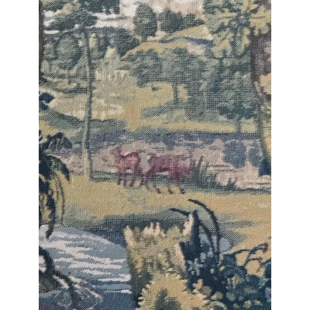 Vintage Aubusson French Tapestry, 1980s For Sale - Image 9 of 12