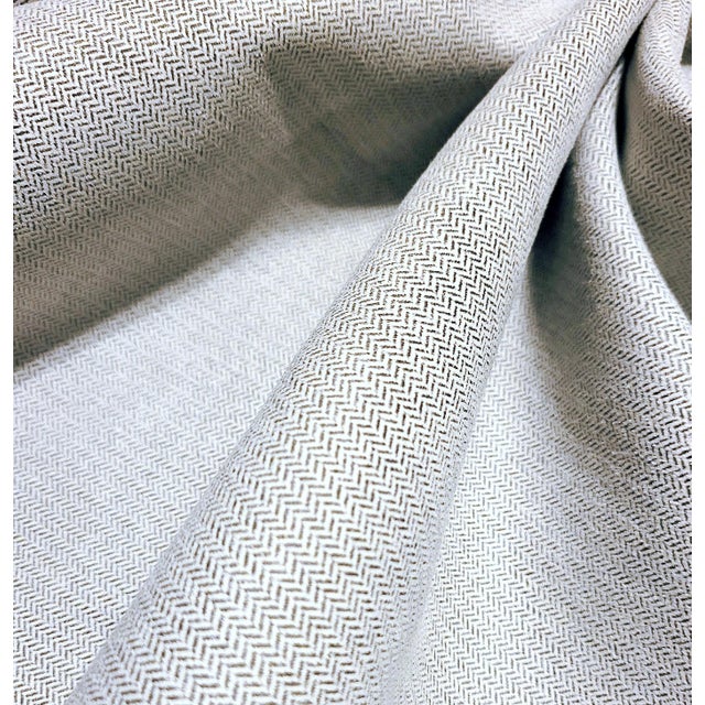 2000 - 2009 Vintage Ralph Lauren "Stonewall" Faux Suede Herringbone Fabric- 4 Yards For Sale - Image 5 of 7