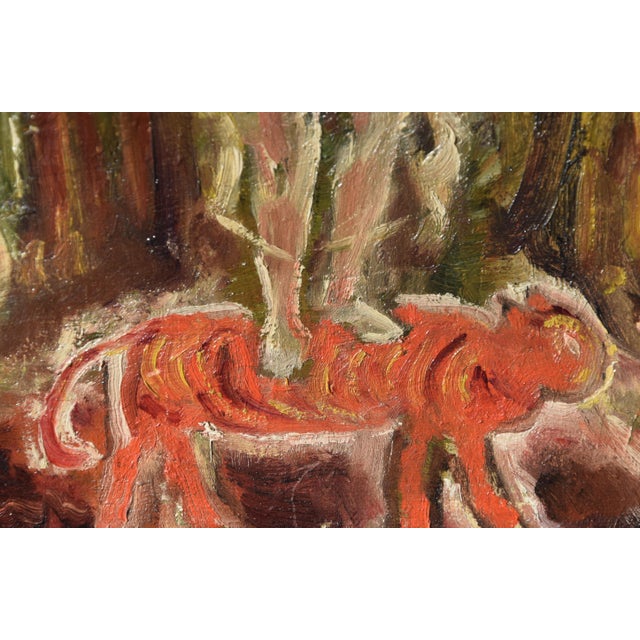Hans Gerson, Asian Scene, 1920, Oil on Canvas For Sale - Image 10 of 13