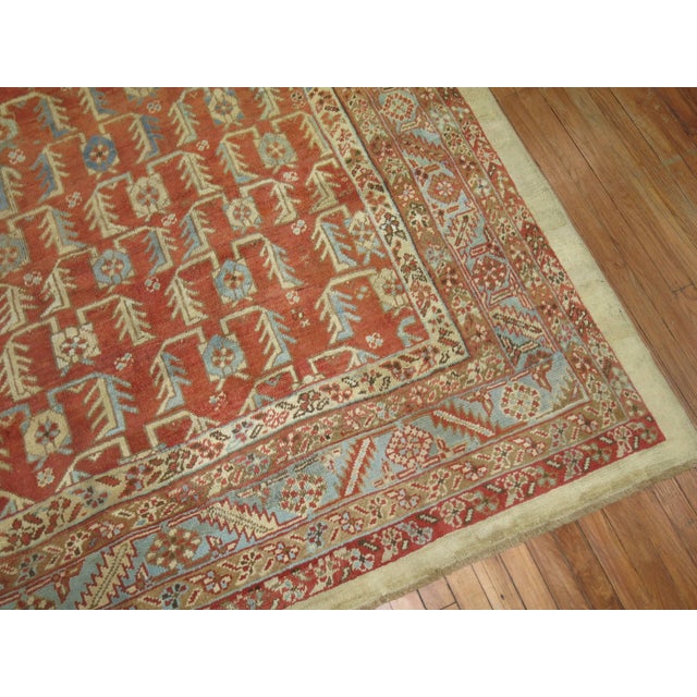 1900 - 1909 Antique Persian Bakshaish Rug - 7'9" x 9'8" For Sale - Image 5 of 18