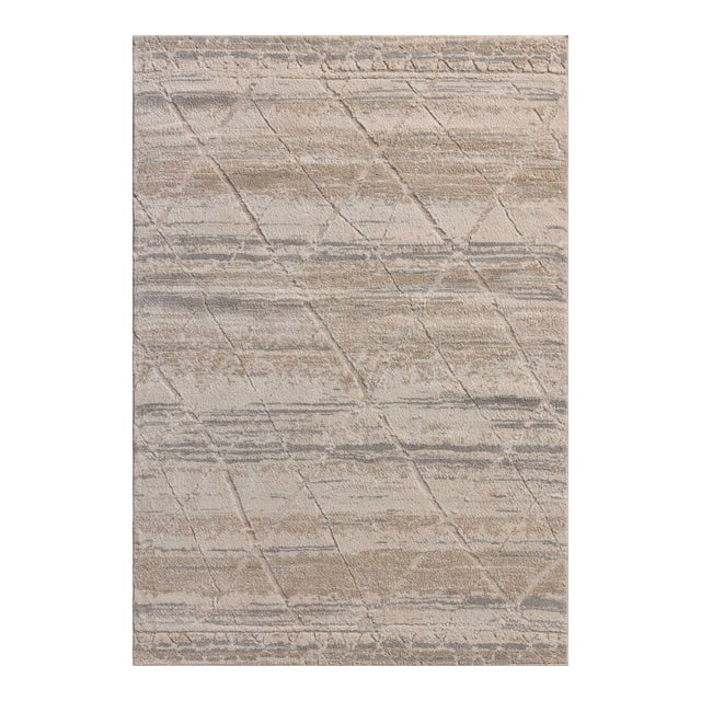 Amber Lewis x Loloi Monty Ivory / Natural 2'-7" x 4' Area Rug For Sale