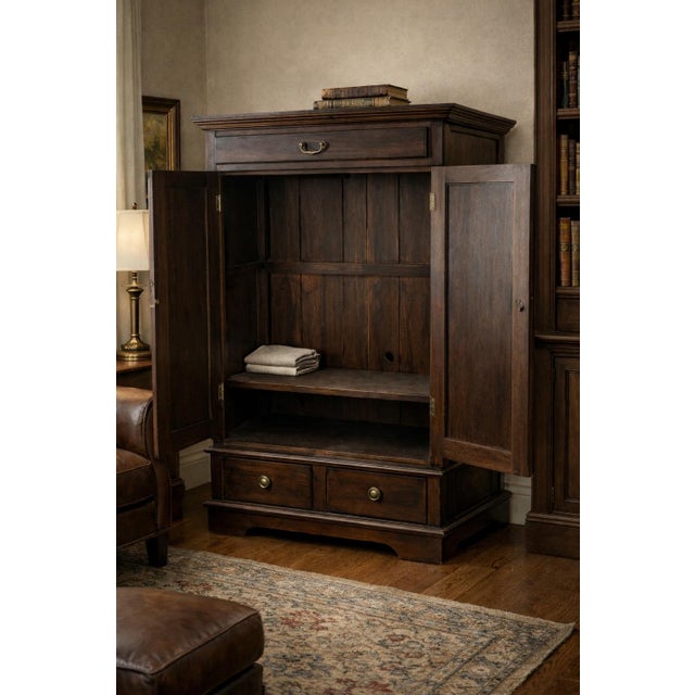 Brown Late 19th Century American Gentleman’s Dressing Cabinet in Original Deep Brown Finish – Circa 1890–1905 For Sale - Image 8 of 11