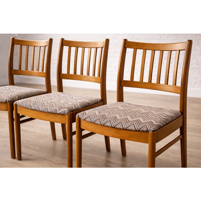 Set of 4 Danish Modern Teak Dining Chairs| Mid Century Scandinavian Chairs, 1960s For Sale In New York - Image 6 of 14