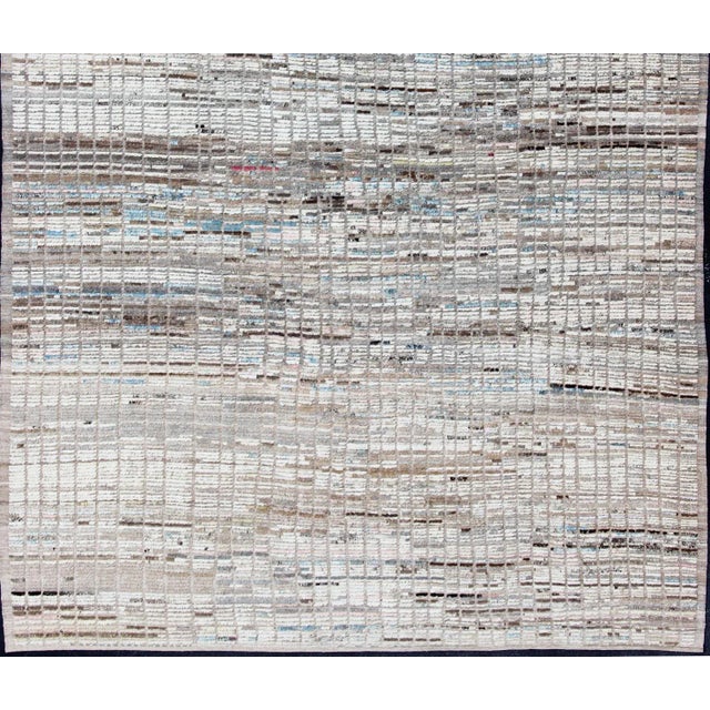 Modern Casual Moroccan Rug by Keivan Woven Arts, 10'3" X 14'3" For Sale - Image 4 of 15