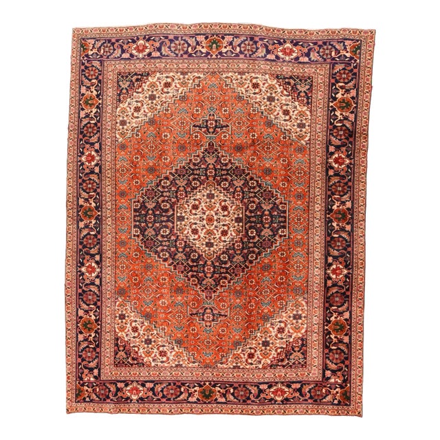 Fine Antique Persian Tabriz Rug 7'4'' X 9'7'' For Sale