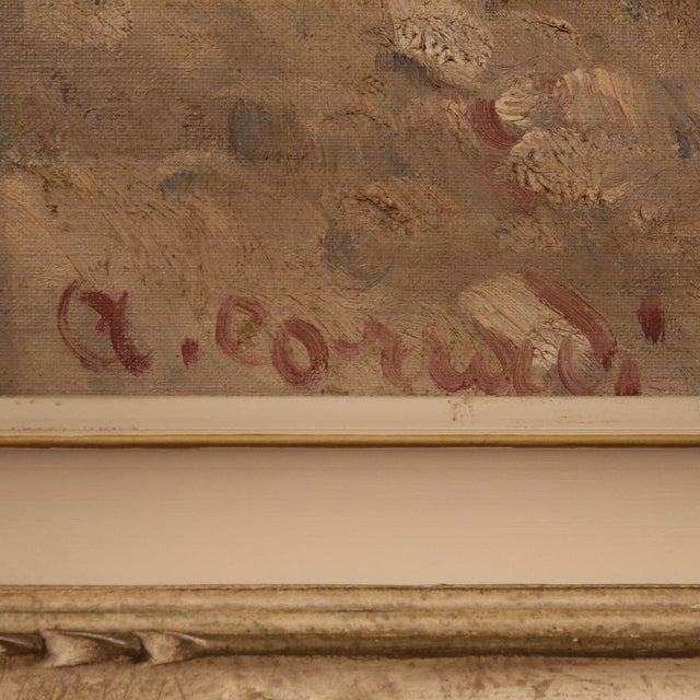 Modern A. Corradi, Landscape, 1950, Oil on Panel, Framed For Sale - Image 3 of 16