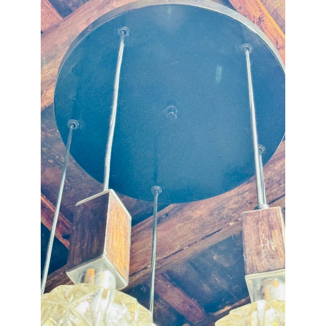 Danish Chandelier in Chrome Plating For Sale - Image 3 of 6