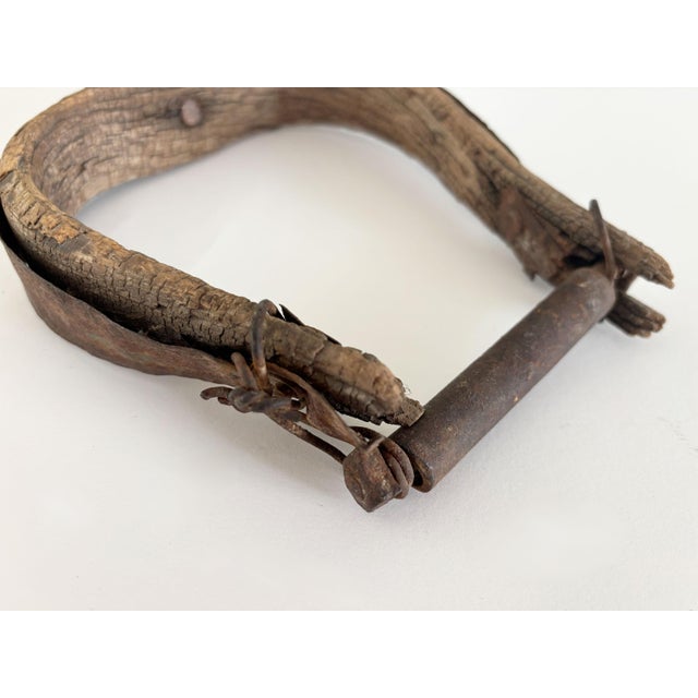 1880s Antique Western Horse Saddle Stirrup, Single For Sale - Image 4 of 8