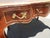 Vintage French Louis XV Bureau Plat Writing Desk Ornate Brass Ormolu Leather Top For Sale - Image 9 of 16