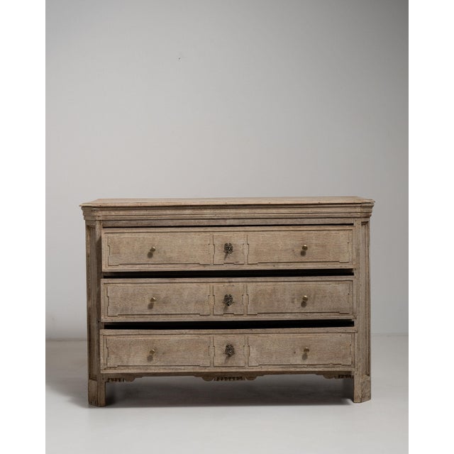 19th Century France Antique White Wood Chests of Drawers For Sale - Image 10 of 11