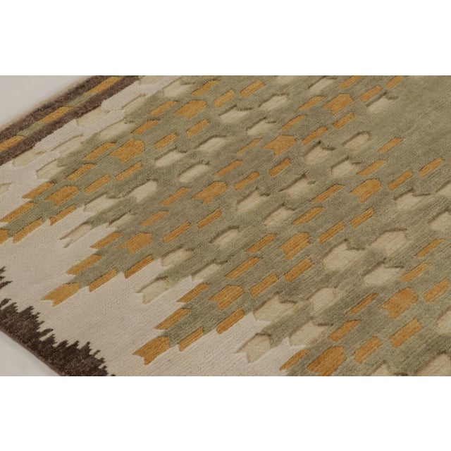 Late 20th Century Contemporary Art Deco Style High-Low Wool Rug by Rug & Kilim, India For Sale - Image 5 of 10