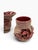 Late 19th Century Rare Signed Antique 1880s English Samuel Lear "Mossed Ware" Sand Majolica 3-Piece Garniture Set For Sale - Image 5 of 11