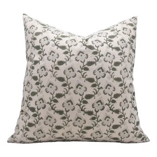 Fabdivine Indian Block Print Cushion Cover 20x20 Inch Duck Canvas-Madhubala For Sale