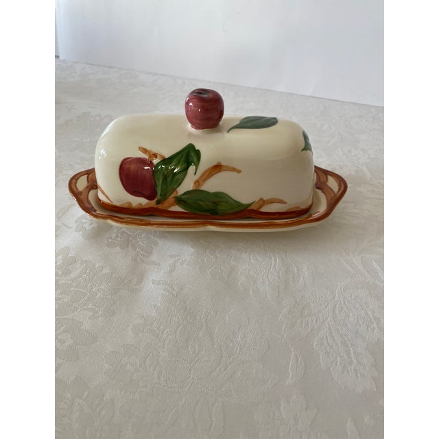 Vintage Franciscan Apple Pattern Butter Dish For Sale - Image 11 of 11