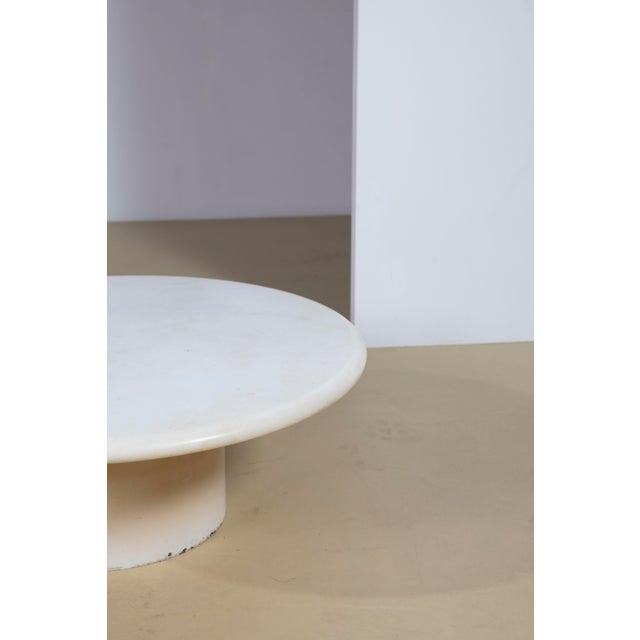 Metal Loto Coffee Table in Carrara Marble by Ettore Sottsass for Poltronova, 1960 For Sale - Image 7 of 9