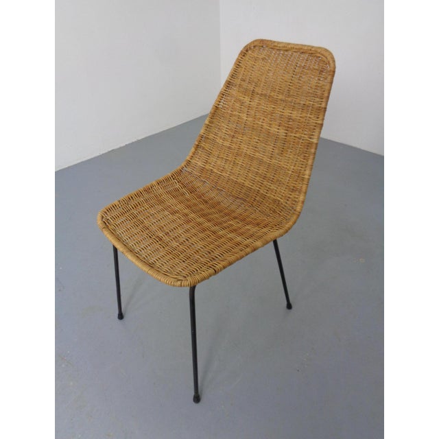 Basket Chair by Gian Franco Legler, Italy, 1950s For Sale - Image 9 of 15