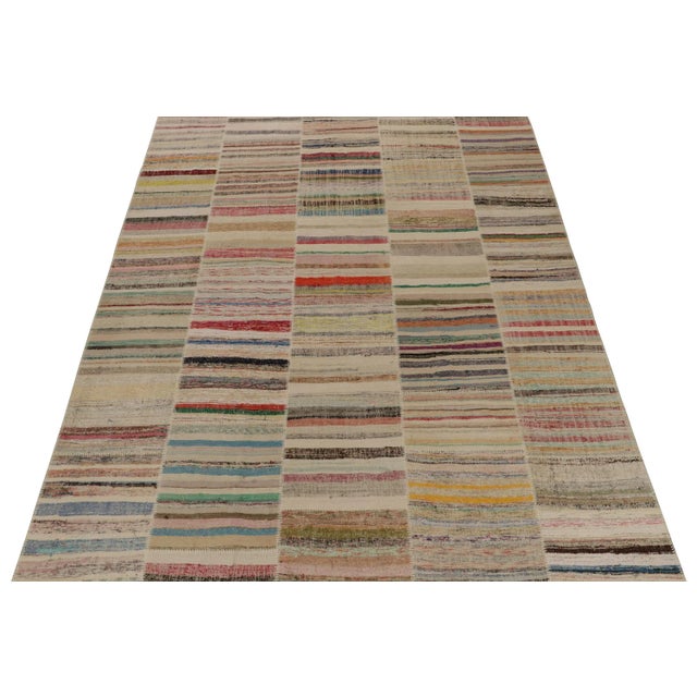 Rug & Kilim presents a contemporary 9x12 rug from their innovative new patchwork kilim collection. On the Design: This...