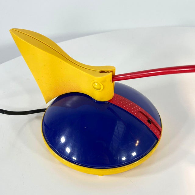 Postmodern Blue and Red Toucan Table Lamp from Brilliant Leuchten, Germany, 1980s For Sale - Image 8 of 11