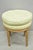 Wood Vintage French Country Louis XVI Style Round Seat Carved Vanity Stool Chair For Sale - Image 7 of 11