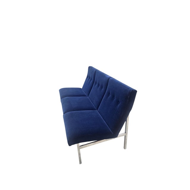 Mid-Century Modern MCM Attributed to Steelcase Sofa Newly Reupholstered For Sale - Image 3 of 7