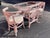 1960s Hollywood Regency Honeymoon Table Set in Georgia Pink Lacquer – Semi-Gloss Finish For Sale In Miami - Image 6 of 11