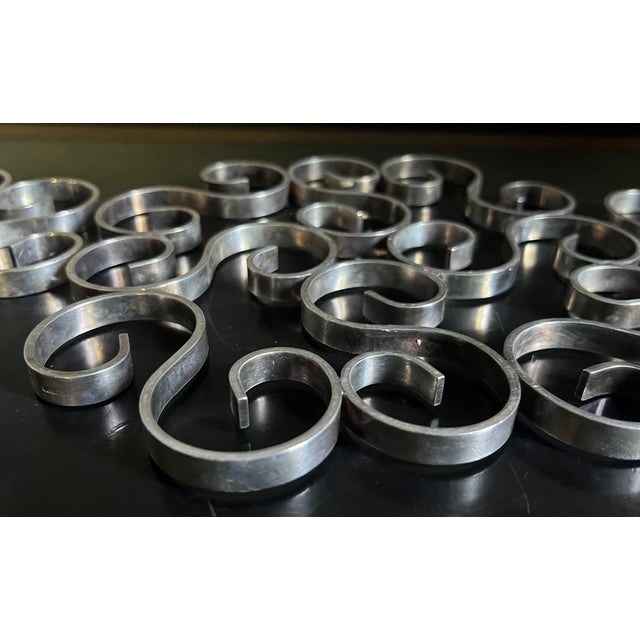 Christofle Silverplated Arabesque Scrolling Trivet Set of 3, C. 1960's For Sale - Image 14 of 16