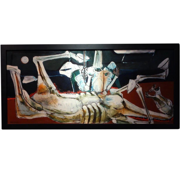 Vintage Mid Century Rendering for "Don Quixote" Painting by Walter Peregoy For Sale