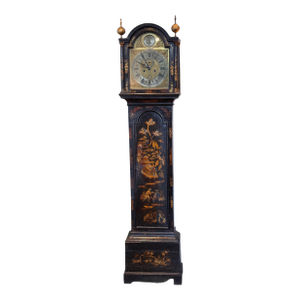 George III Chinoiserie Lacquered Longcase Clock by Joseph Fordham of Braintree