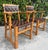 Mid-Century Modern Vintage Mid-Century Ranch Oak Leather Strapped Arm Chairs - A Pair For Sale - Image 3 of 11