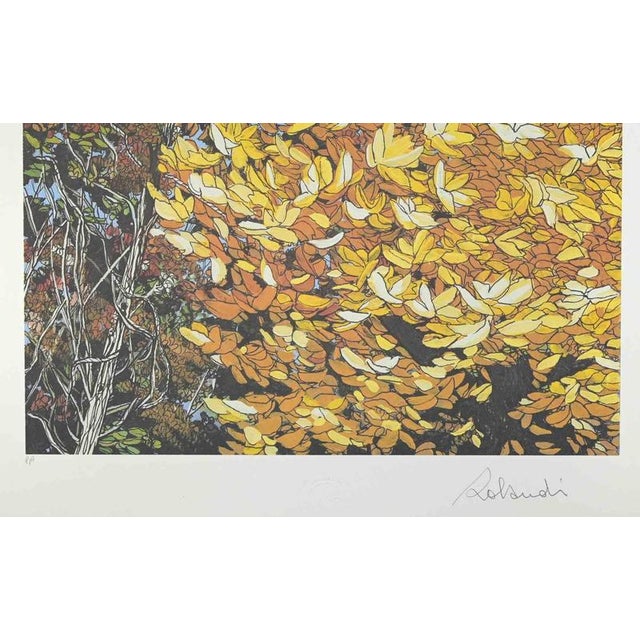 Screen print realized by the italian painter Rolandi, in the 1980s. Hand signed in pencil on the lower right margin....