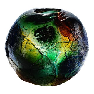 Large Spherical Vase Geacolor by Gae Aulenti for Venini, Murano, 1995 For Sale