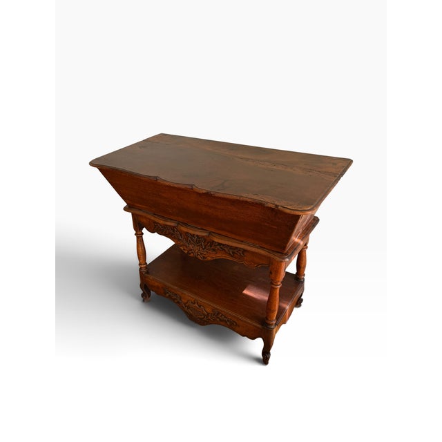 Antique 18C French Country Dough Bin Table.